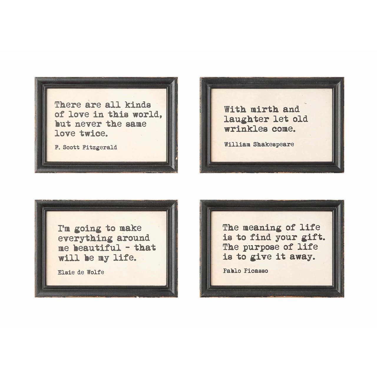 Hello Honey® Wood Framed Wall Décor with Quotes Set